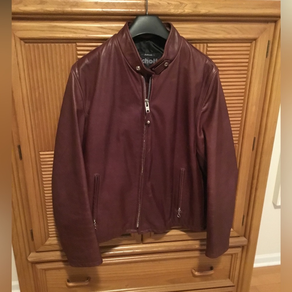 Schott Leather Jacket - Moto Style 654 - XL